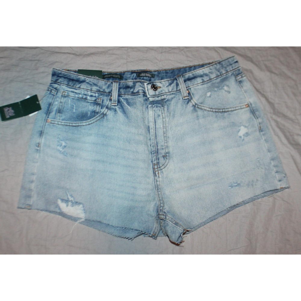 Wild Fable Women's Super-High Rise Cut-Off Jean Shorts Blue- Size 00 New